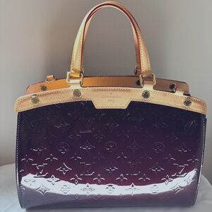 Louis Vuitton Vernis Amarante Patent Leather Brea MM
